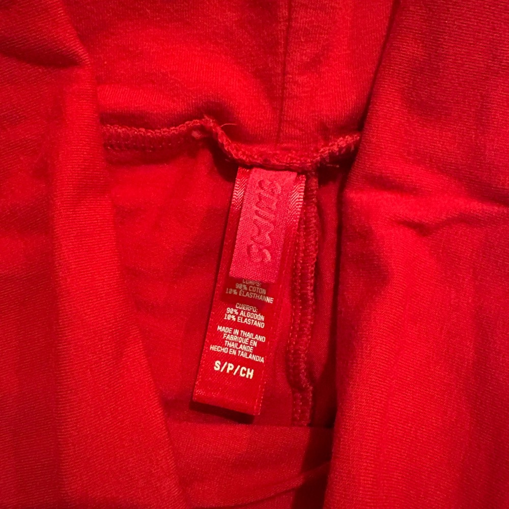 Skims red flare leggings
